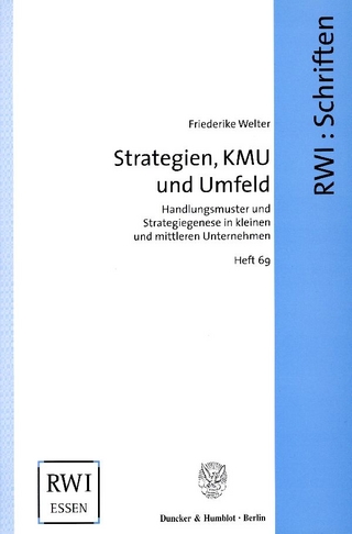 Strategien, KMU und Umfeld. - Friederike Welter