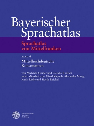 Sprachatlas von Mittelfranken (SMF) / Mittelhochdeutsche Konsonanten - Michaela Grüner; Claudia Rudisch; Alfred Klepsch; Alexander Mang; Karin Rädle; Sibylle Reichel