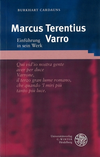 Marcus Terentius Varro - Burkhart Cardauns