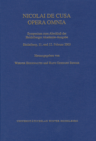 Cusanus-Studien / Nicolai de Cusa Opera Omnia. Symposium zum Abschluß der Heidelberger Akademie-Ausgabe - Werner Beierwaltes; Hans Gerhard Senger