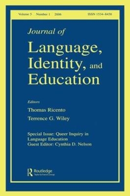 Queer Inquiry In Language Education Jlie V5#1 - Cynthia Nelson