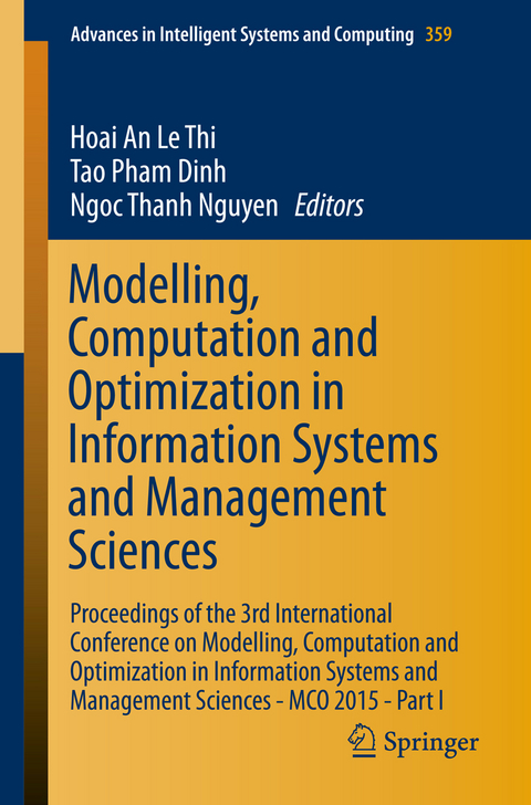 Modelling, Computation and Optimization in Information Systems and Management Sciences - 