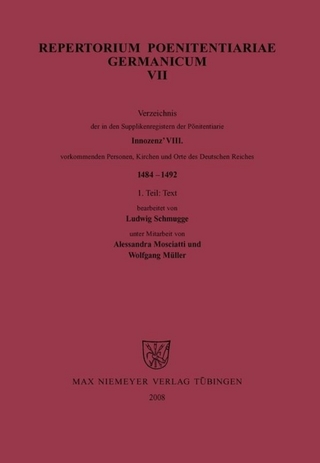 Repertorium Poenitentiariae Germanicum / Innozenz VIII. (1484-1492) - Ludwig Schmugge; Hildegard Schneider-Schmugge