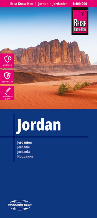 Reise Know-How Landkarte Jordanien / Jordan (1:400.000) - Reise Know-How Verlag Peter Rump