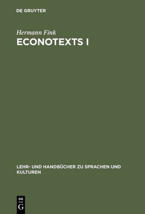 EconoTexts I - Hermann Fink