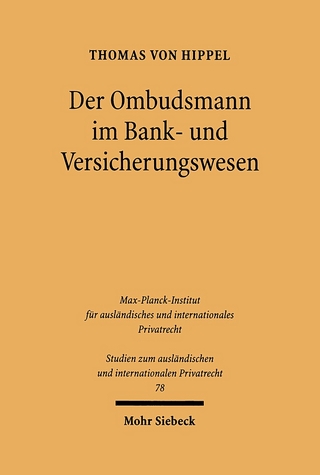 Der Ombudsmann im Bank- und Versicherungswesen - Thomas von Hippel
