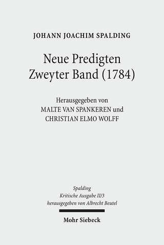 Kritische Ausgabe - Malte van Spankeren; Johann J. Spalding; Christian Elmo Wolff