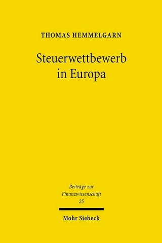 Steuerwettbewerb in Europa - Thomas Hemmelgarn