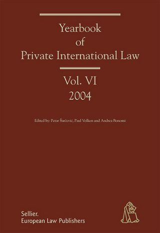Yearbook of Private International Law - Petar Sarcevic; Paul Volken; Andrea Bonomi