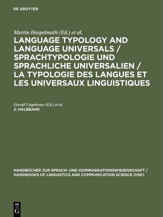 Language Typology and Language Universals / Sprachtypologie und sprachliche... / Language Typology and Language Universals 2.Teilband