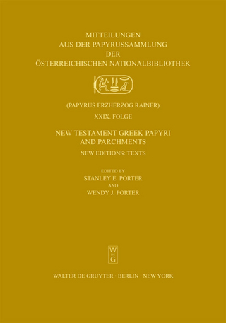 New Testament Greek Papyri and Parchments - Stanley E. Porter; Wendy J. Porter