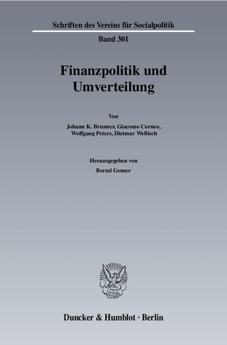 Finanzpolitik und Umverteilung. - Bernd Genser
