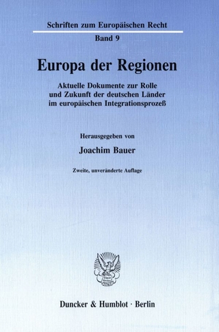 Europa der Regionen. - Joachim Bauer