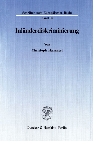 Inländerdiskriminierung. - Christoph Hammerl