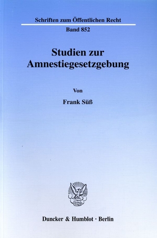 Studien zur Amnestiegesetzgebung. - Frank Süß