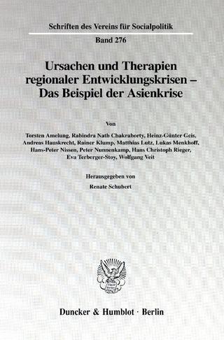 Ursachen und Therapien regionaler Entwicklungskrisen - - Renate Schubert
