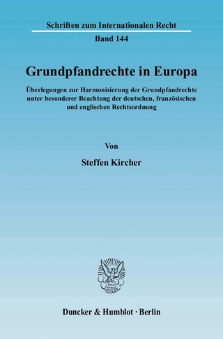 Grundpfandrechte in Europa. - Steffen Kircher