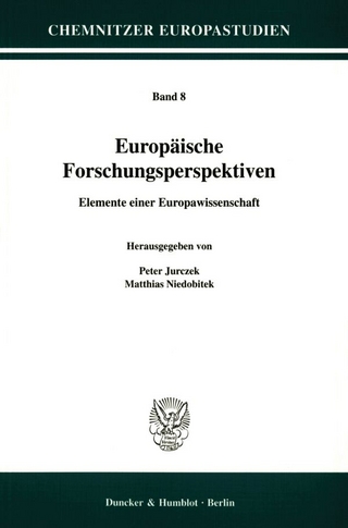 Europäische Forschungsperspektiven. - Peter Jurczek; Matthias Niedobitek