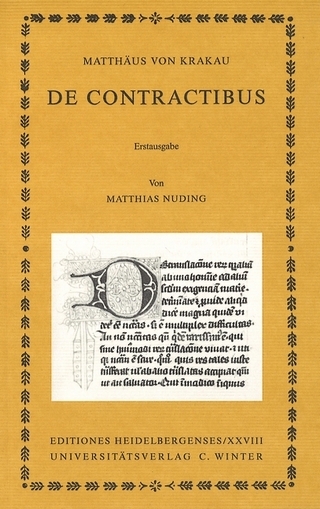 Matthäus von Krakau: De contractibus - Matthias Nuding
