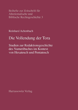 Die Vollendung der Tora - Reinhard Achenbach