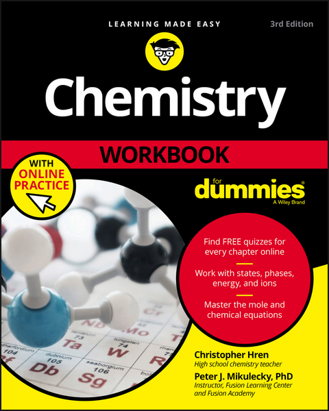 Chemistry Workbook For Dummies with Online Practice -  Chris Hren,  Peter J. Mikulecky