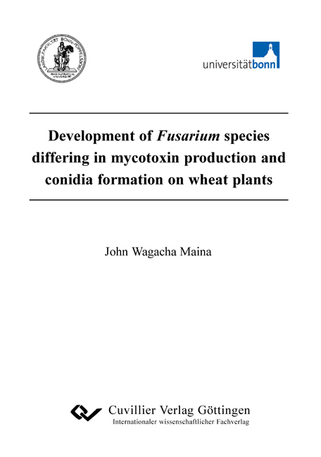 Development of Fusarium species differing in mycotoxin prodiction and conidia formation on wheat plants - John M Wagacha