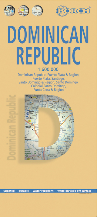 Dominican Republic, Dominikanische Republik, Borch map