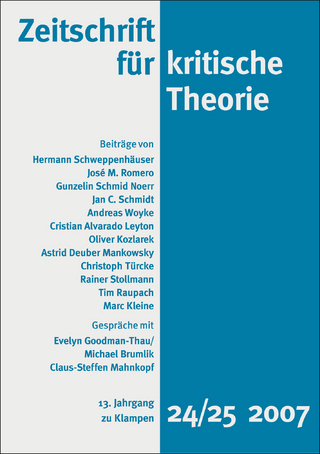 Zeitschrift für kritische Theorie / Zeitschrift für kritische Theorie, Heft 24/25 - Wolfgang Bock; Sven Kramer; Gerhard Schweppenhäuser