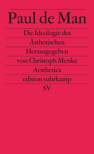Die Ideologie des Ästhetischen - Paul de Man; Karl Heinz Bohrer; Christoph Menke