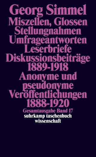 Gesamtausgabe in 24 Bänden - Georg Simmel; Klaus Christian Köhnke
