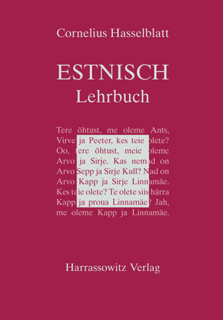 Lehrbuch des Estnischen - Cornelius Hasselblatt