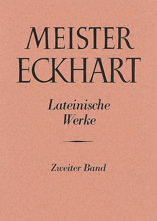 Meister Eckhart. Lateinische Werke Band 2: - Konrad Weiß; Heribert Fischer; Josef Koch; Loris Sturlese