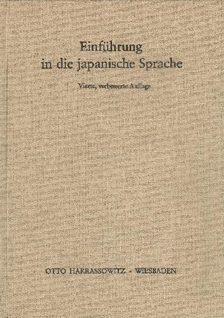 Einführung in die japanische Sprache - Bruno Lewin; Wolfram Müller-Yokota; Michio Fujiwara