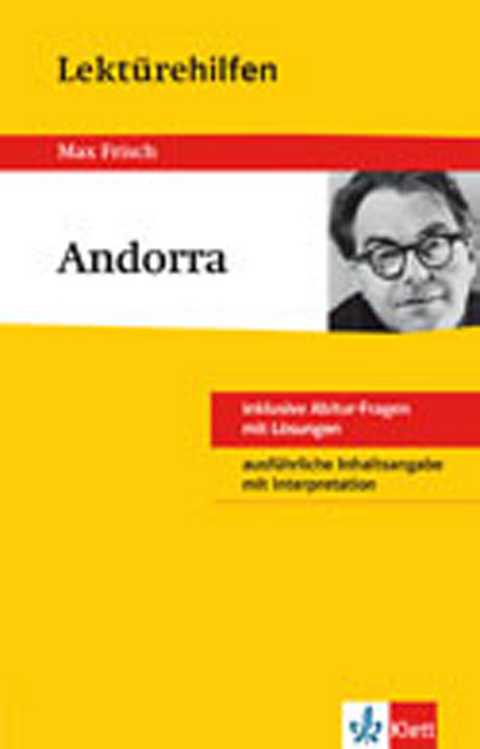 Lektürehilfen Max Frisch "Andorra" - Manfred Eisenbeis