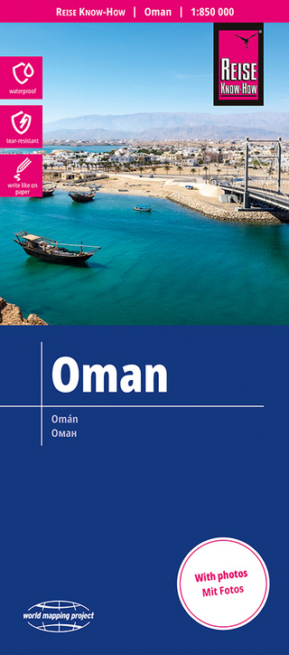 Reise Know-How Landkarte Oman (1:850.000) reiß- und wasserfest - Reise Know-How Verlag Peter Rump
