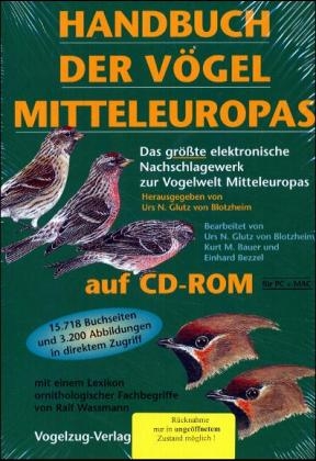 Handbuch der Vögel Mitteleuropas auf CD-ROM - 