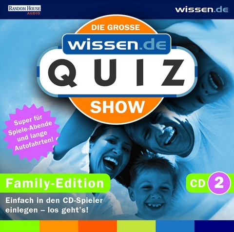Die große wissen.de Quizshow, Family-Edition, 1 Audio-CD. Tl.2 - 