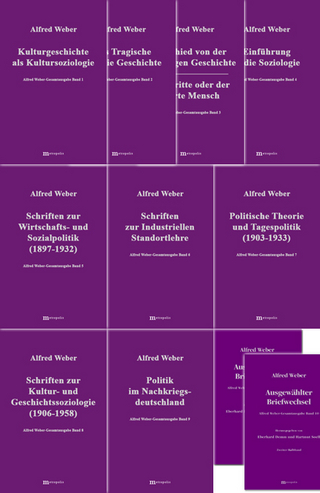 Alfred Weber Gesamtausgabe - Richard Bräu; Eberhard Demm; Hans G Nutzinger; Walter Witzenmann; Alfred Weber