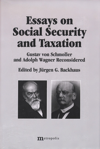 Essays on Social Security and Taxation - Jürgen G Backhaus