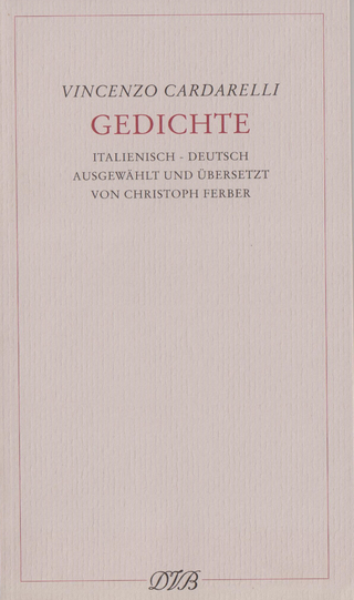 Gedichte - Vincenzo Cardarelli; Christoph Ferber