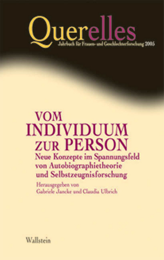 Vom Individuum zur Person - Gabriele Jancke; Claudia Ulbrich