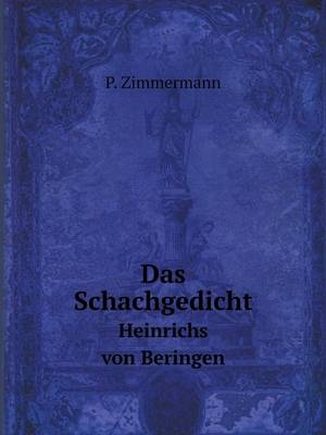 Das Schachgedicht Heinrichs von Beringen - P Zimmermann