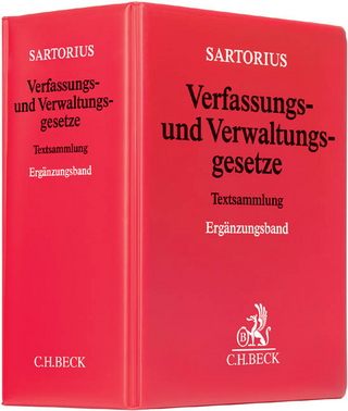 Verfassungs- und Verwaltungsgesetze, Ergänzungsband. - Carl Sartorius