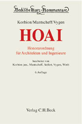 Honorarordnung für Architekten und Ingenieure (HOAI) - Jack Mantscheff; Klaus Vygen; Claus J Korbion; Werner Seifert; Axel Wirth; Hermann Korbion