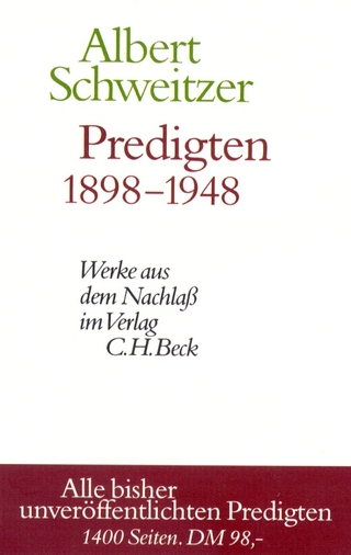 Predigten 1898-1948 - Albert Schweitzer; Richard Brüllmann; Erich Gräßer