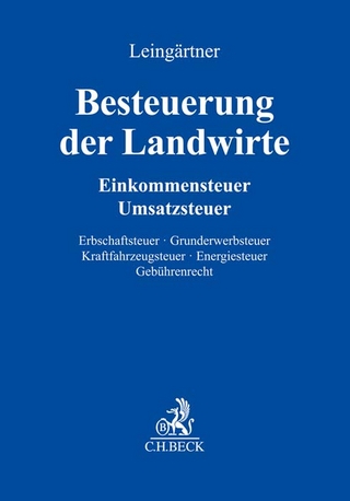 Besteuerung der Landwirte - Hans-Joachim W. Kanzler; Horst G. Zaisch; Michael Wendt …