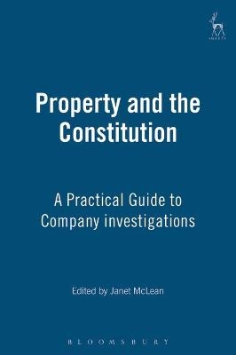 Property and the Constitution - Janet McLean