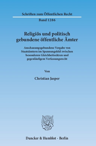 Religiös und politisch gebundene öffentliche Ämter. - Christian Jasper