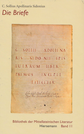 Die Briefe - C. Sollius Apollinaris Sidonius