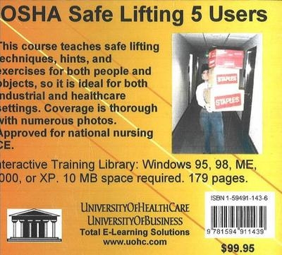 OSHA Safe Lifting, 5 Users - Daniel Farb